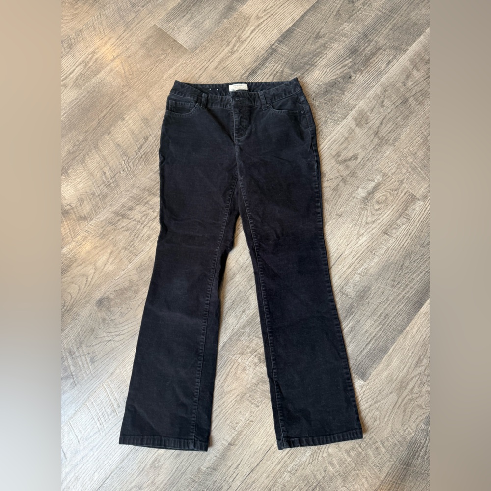St. John’s bay secretly boot cut corduroy Black